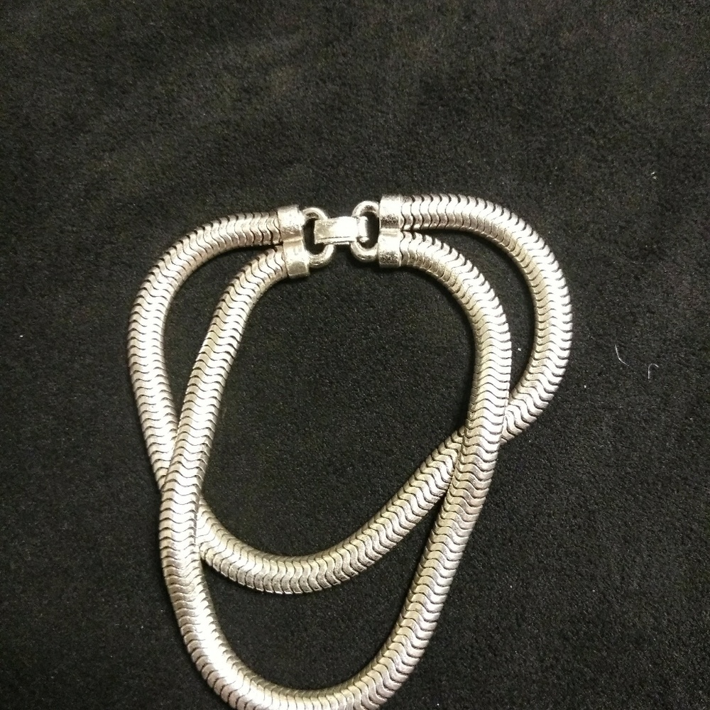 Vintage FCC Sterling Snake chain bracelet